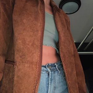 Christopher & banks suede jacket
